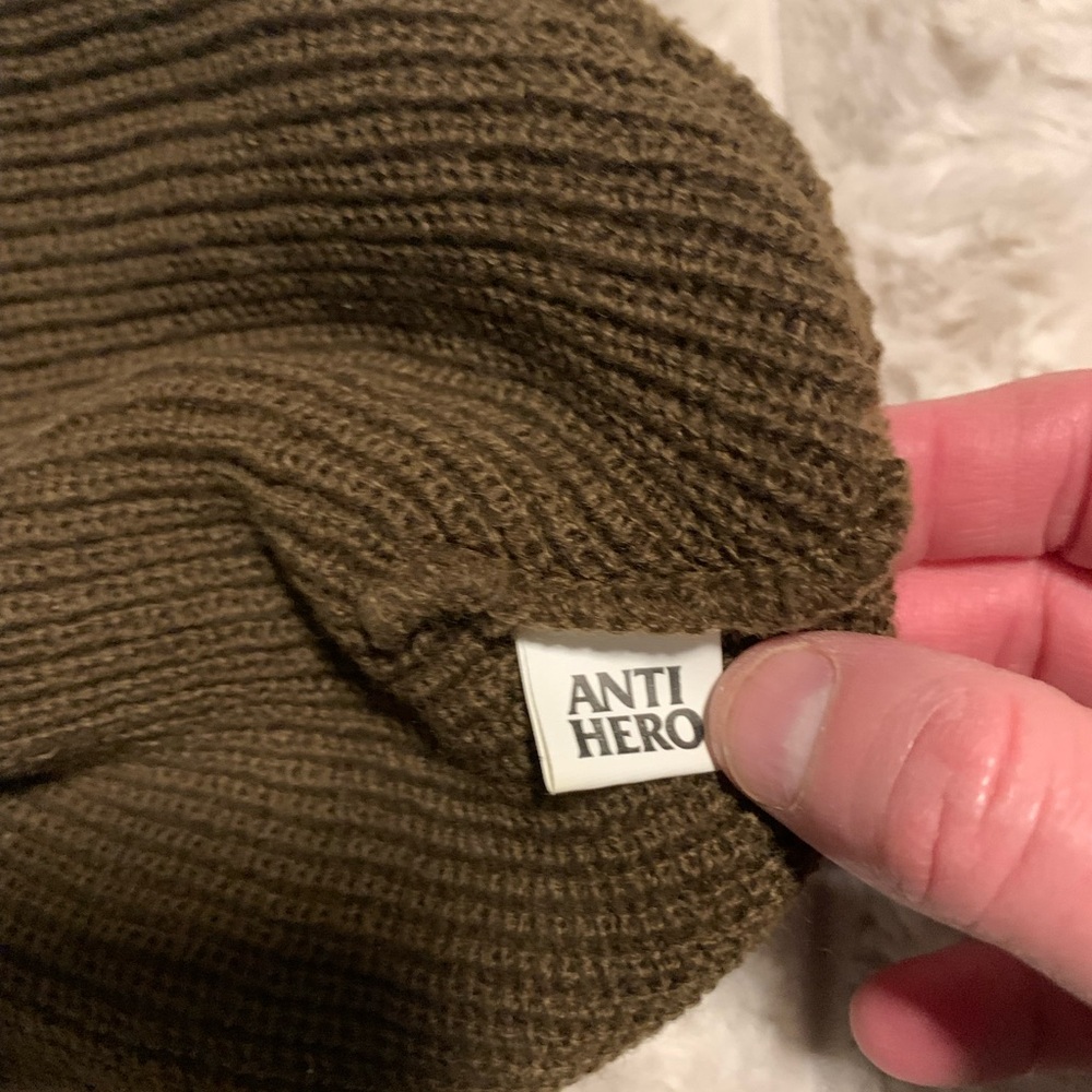 Anti Hero antihero Skateboards Brown Knit Beanie - Picture 2 of 3